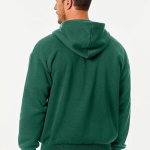 Mens Full Zip Casual Cotton Hooded