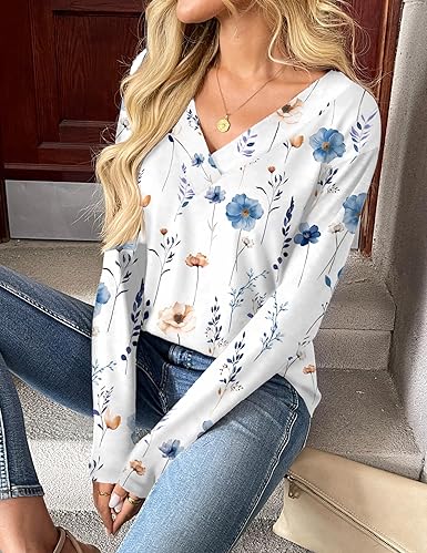 Tops Dressy Casual V Neck - Image 3